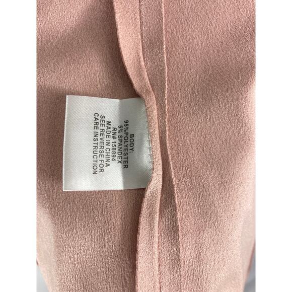Shannon Ford New York Faux Suede Pink Cardigan Size Small - Picture 3 of 4